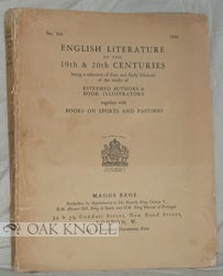 Order Nr. 96251 ENGLISH LITERATURE OF THE 19TH & 20TH CENTURIES. 548