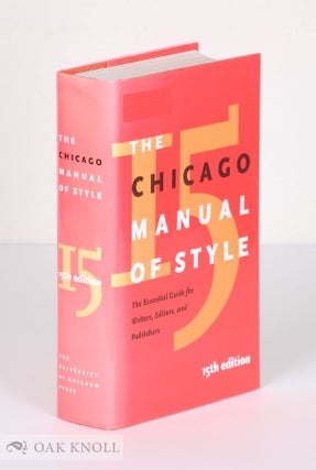 Order Nr. 96881 THE CHICAGO MANUAL OF STYLE