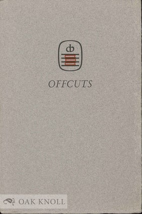Order Nr. 96885 OFFCUTS, THE CAMPBELL-LOGAN BINDERY'S SUGGESTIONS FOR SUCCESSFUL BOOK BINDING