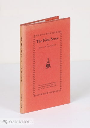 Order Nr. 96945 THE FIRST SCORE. Cyril W. Beaumont
