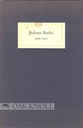 Order Nr. 96948 JACKSON BURKE, 1908-1975, IN MEMORIAM