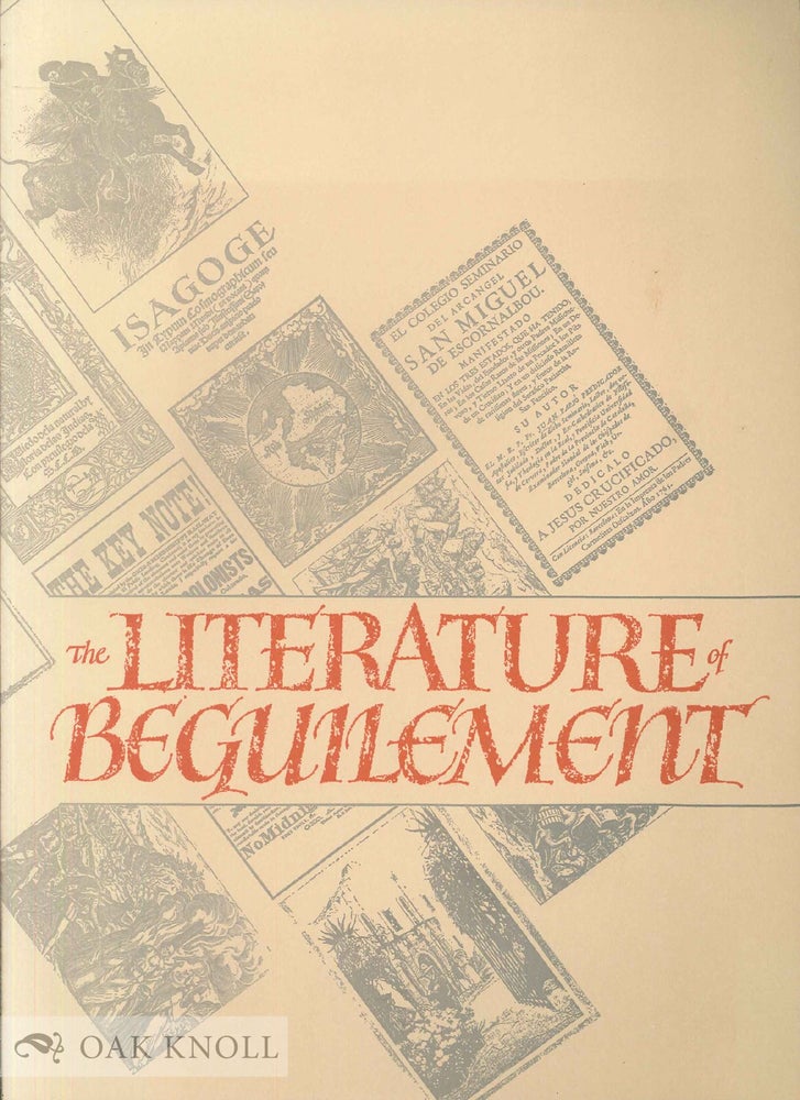 Order Nr. 97211 THE LITERATURE OF BEGUILEMENT. Jane Lenz Elder.