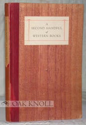 Order Nr. 97320 SECOND HANDFUL OF WESTERN BOOKS. J. Christian Bay