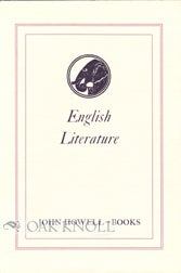 Order Nr. 97412 ENGLISH LITERATURE. John Howell