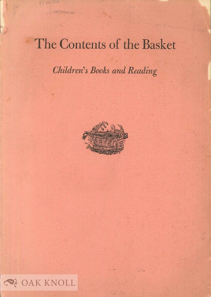 Order Nr. 97489 THE CONTENTS OF THE BASKET. Frances Lander Spain.