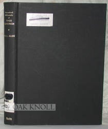 Order Nr. 97501 INTERNATIONAL BIBLIOGRAPHY OF TRADE UNIONISM. V. L. Allen