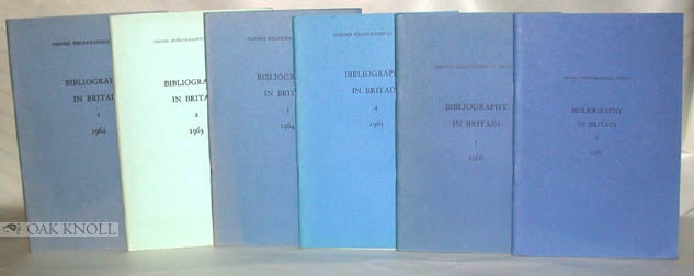 Order Nr. 97578 BIBLIOGRAPHY IN BRITAIN, A CLASSIFIED LIST OF BOOKS AND ARTICLES PUBLISHED IN THE UNITED KINGDOM.