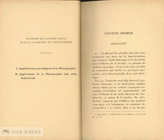 APPLICATIONS DE LA PHOTOGRAPHIE AUX ARTS INDUSTRIELS.