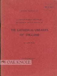 Order Nr. 98622 A CHECKLIST OF BOOKS, CATALOGUES AND PERIODICAL ARTICLES RELATING TO THE...