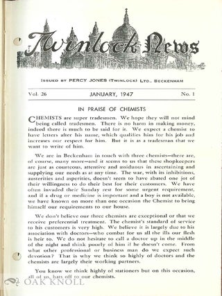 TWINLOCK NEWS. Edited by Percy Jones.