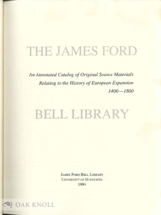 JAMES FORD BELL LIBRARY.