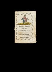 Order Nr. 99759 SMALL BOOKS FOR THE COMMON MAN: A DESCRIPTIVE BIBLIOGRAPHY. John Meriton, the assistance of Carlo Dumontet.