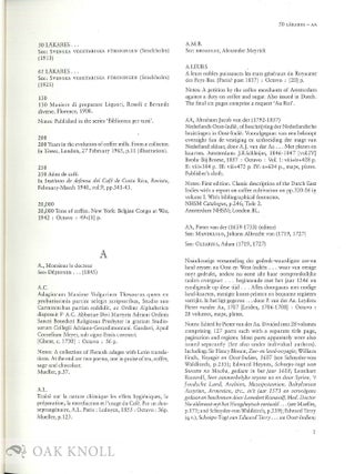 COFFEE: A BIBLIOGRAPHY, A GUIDE TO THE LITERATURE OF COFFEE.