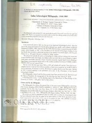 Order Nr. 100067 ITALIAN LICHENOLOGICAL BIBLIOGRAPHY: 1568-1989. Rosanna Piervittori