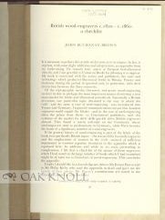 Order Nr. 100081 BRITISH WOOD-ENGRAVERS C. 1820- C. 1860: A CHECKLIST. John Buchanan-Brown