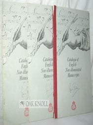 Order Nr. 100086 CATALOGUE OF ENGLISH NON-ILLUMINATED MANUSCRIPTS IN THE NATIONAL ART LIBRARY UP...
