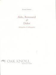 ALDE, RENOUARD & DIDOT. Andre Jammes.