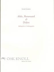 ALDE, RENOUARD & DIDOT. Andre Jammes.