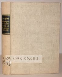 Order Nr. 100650 BIBLIOGRAPHIE DER GESCHICHTE VON OST- UND WESTPREUßEN FÜR DIE JAHRE 1930-1938....