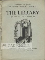 Order Nr. 100809 " PRINTERS' 'COPY BOOKS' AND THE BLACK MARKET IN THE ELIZABETHAN BOOK TRADE."...