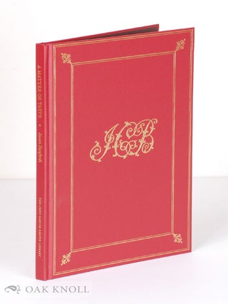 Order Nr. 100943 A. MATTER OF TASTE: DISCRIMINATION IN NINETEENTH-CENTURY BOOK COLLECTING. Susan...