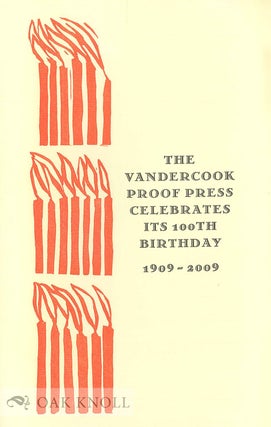 THE VANDERCOOK BOOK: A PORTFOLIO OF SPECIMENS FROM CONTEMPORARY MASTERS.