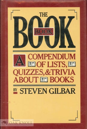 Order Nr. 101091 THE BOOK BOOK. Steven Gilbar