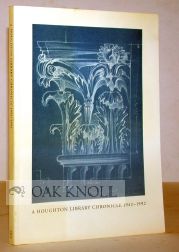 Order Nr. 101138 A HOUGHTON LIBRARY CHRONICLE 1942-1992