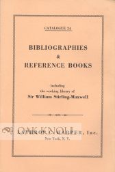 BIBLIOGRAPHIES AND REFERENCE BOOKS