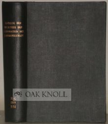 Order Nr. 101369 KATALOG DER BIBLIOTHEK DER KORPORATION DER KAUFMANNSCHAFT VON BERLIN