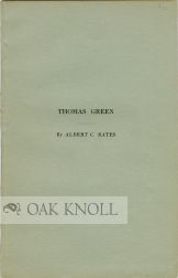 Order Nr. 101426 THOMAS GREEN. Albert C. Bates