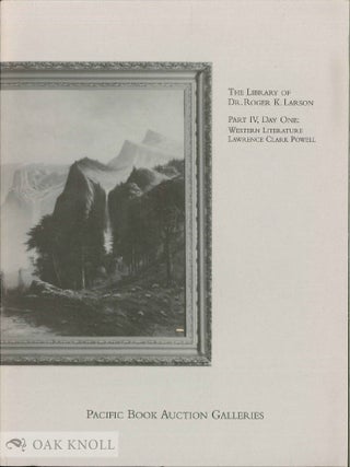 THE LIBRARY OF DR. ROGER K. LARSON, PARTS 1-3.