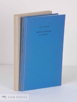 Order Nr. 101472 NOTES TOWARD A FAMILY. John Perlman
