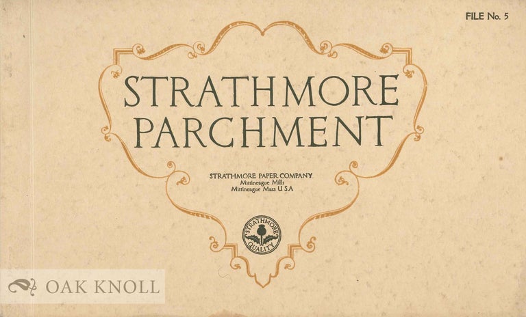 Order Nr. 101605 STRATHMORE PARCHMENT. Strathmore.