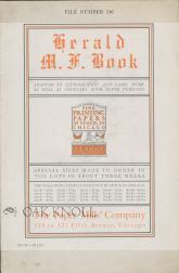 HERALD M.F. BOOK, ADAPTED TO LITHOGRAPHIC AND LABEL WORK AS WELL AS ORDINARY BOOK PAPER PURPOSES. Paper Mills.