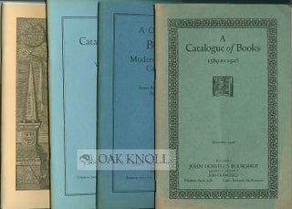 Four catalogues of Books from John Howell's Bookshop