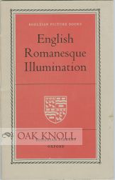 Order Nr. 102192 ENGLISH ROMANESQUE ILLUMINATION. T. S. R. Boase, preface