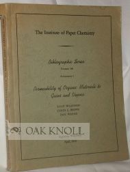 Order Nr. 102221 PERMEABILITY OF ORGANIC MATERIALS TO GASES AND VAPORS. Sally Wilkinson, Curtis...