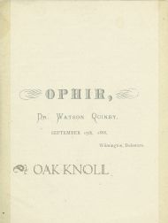 Order Nr. 102558 OPHIR. Watson Fell Quinby