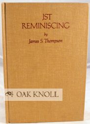 Order Nr. 102602 JST REMINISCING. James S. Thompson