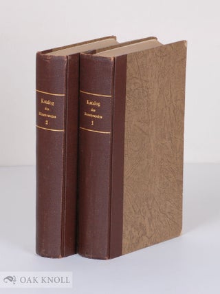 Order Nr. 103034 KATALOG DER BIBLIOTHECK DES BÖRSENVEREINS DER DEUTSCHEN BUCHÄNDLER. Fredrich...