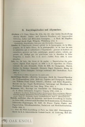KATALOG DER BIBLIOTHECK DES BÖRSENVEREINS DER DEUTSCHEN BUCHÄNDLER.