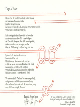 CENTER BROADSIDES 2002 READING SERIES.