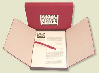 CENTER BROADSIDES READING SERIES: FIFTH ANNIVERSARY