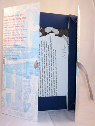 CENTER BROADSIDES 2007 READING SERIES.