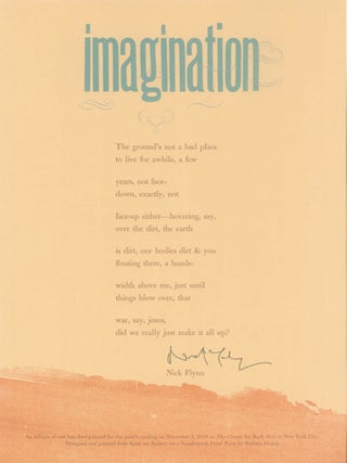 CENTER BROADSIDES 2008 READING SERIES.