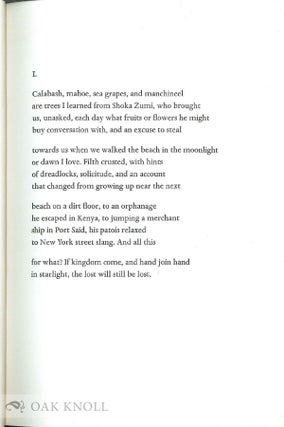 CINNAMON BAY SONNETS
