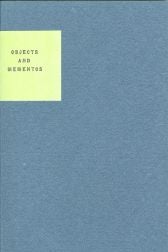 Order Nr. 103166 OBJECTS AND MEMENTOS. Eric Pankey.