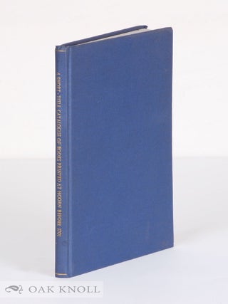 Order Nr. 103425 A SHORT-TITLE CATALOGUE OF BOOKS PRINTED AT HOORN BEFORE 1701. J. A. Gruys, C....