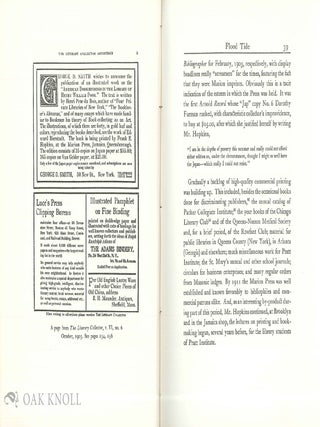 THE MARION PRESS, A SURVEY AND A CHECKLIST.